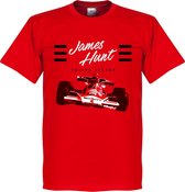 James Hunt T-Shirt - Rood  - S