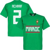 Marokko Achtraf 2 Team T-Shirt - Groen - XL