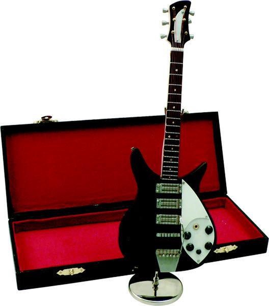 Music Gifts - Miniatuurinstrument elektrische gitaar zwart