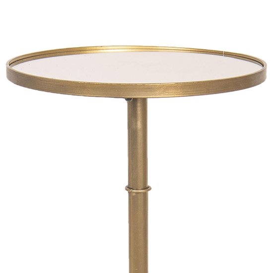 Clayre & Eef Table d'appoint Ø 40x81 cm Couleur or Métal
