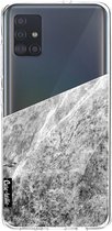 Casetastic Samsung Galaxy A51 (2020) Hoesje - Softcover Hoesje met Design - Marble Transparent Print