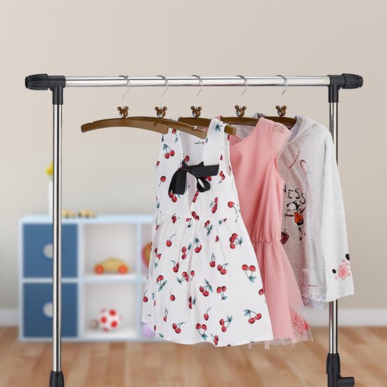 Laleni 30-PACK Fluwelen Hangers Voor Kinderen - Velvet Kleerhangers Kind, Ruimtebesparende Baby Hangers, Ivoor