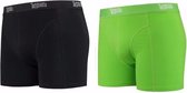 Lemon and Soda boxershorts 2-pak zwart en groen XL