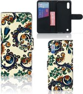 Geschikt voor Samsung Galaxy M10 Wallet Case Barok Flower