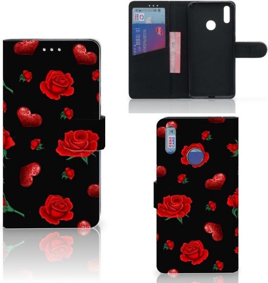 Coque avec pour Huawei Y7 (2019) Portefeuille Cadeaux Saint Valentin