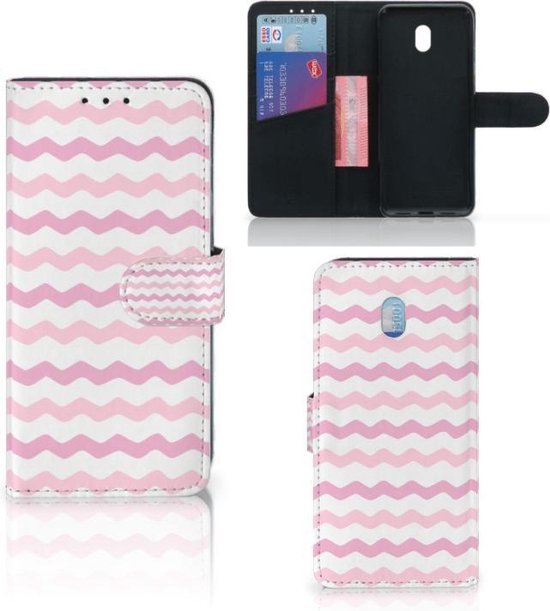 Xiaomi Redmi 8A Telefoon Hoesje Waves Roze