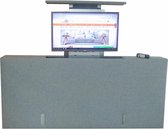 Los voetbord met TV lift - XL: TV's t/m 50 inch -  140 cm breed -  Grijs