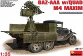 Gaz-Aaa With Quad M-4 Maxim - Scale 1/35 - Mini Art - MIT35177