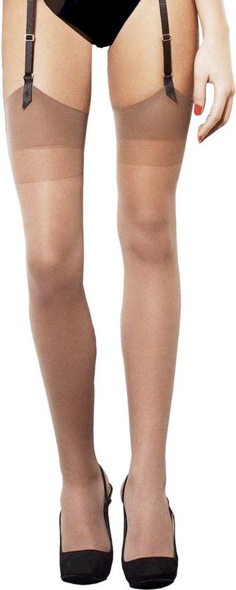 Goedkoopste Fiore jarretel kousen Justine-natural-XL kleur natural maat dijomvang 65-70cm