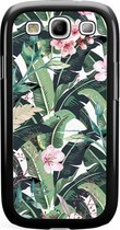 Samsung S3 (Neo) hoesje - Tropical banana | Samsung Galaxy S3 Neo case | Hardcase backcover zwart