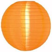 5 x Nylon lampion oranje 25 cm - onverlicht - weerbestendig