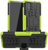 Rugged Kickstand Back Cover - Samsung Galaxy A51 Hoesje - Geel