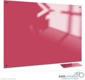 Whiteboard Glas Solid Candy Magnetic 60x90 cm | sam creative whiteboard | Pink Magnetic whiteboard | Glassboard Magnetic