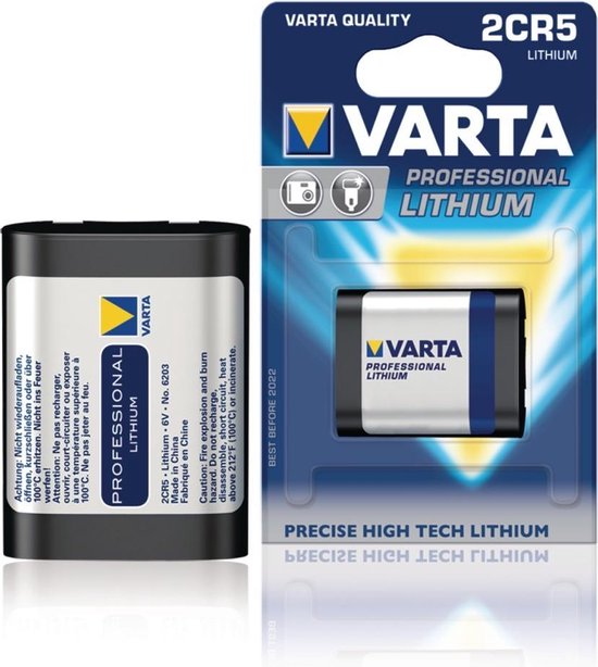 Varta 2CR5 Cylindrical batterij / 1 stuk | bol.com