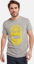 Shiwi Men tee Tropics placed print - grey melange - s