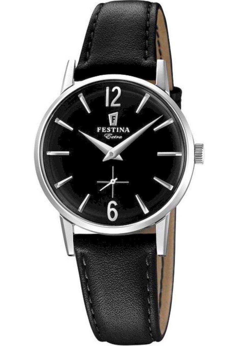Festina F20254-4 Vintage - Horloge - Staal - Zilverkleurig - Ø 29 mm