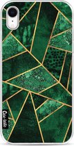 Casetastic Apple iPhone XR Hoesje - Softcover Hoesje met Design - Deep Emerald Print