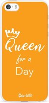 Casetastic Apple iPhone 5 / iPhone 5S / iPhone SE Hoesje - Softcover Hoesje met Design - Queen for a day Print