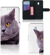 Xiaomi Redmi 8A Telefoonhoesje met Pasjes Kat