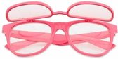 Freaky Glasses® - flipstyle spacebril - helder met effect - festival bril - dames en heren - roze