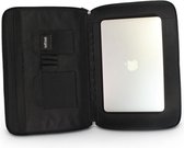 Leren Document Schrijfmap met GPS Bluetooth Keyfinder  Zwart