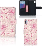 Xiaomi Redmi 7A Hoesje Pink Flowers