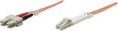 InLine LC - SC Duplex Optical Fiber Patch kabel - Multi Mode OM2 - 2 meter