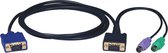 Tripp Lite P750-010 toetsenbord-video-muis (kvm) kabel 3 m Zwart