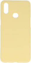 Bestcases Color Telefoonhoesje - Backcover Hoesje - Siliconen Case Back Cover voor Samsung Galaxy A10s - Geel