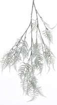 Kunstplant Asparagus tak met sneeuw 100 cm - Kerstboeket maken - Kunstbloemen - Aspergeplant