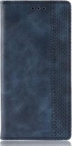 GadgetBay Vintage case bookcase kunstleer wallet iPhone 7 Plus 8 Plus hoesje - Blauw