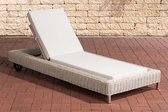 Clp Rosso Ligbed - 5mm rond Polyrattan - parelwit crème wit