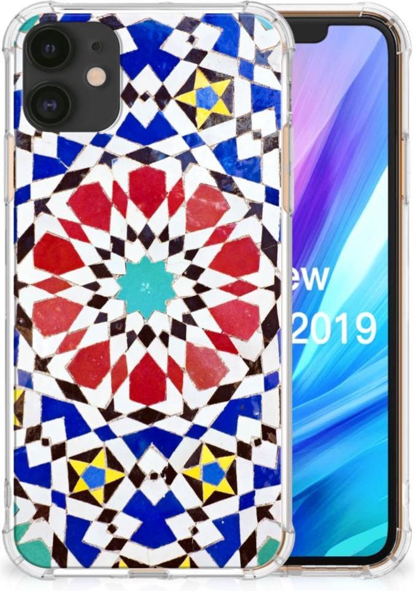 Apple iPhone 11 Anti-Shock Hoesje Mozaïek