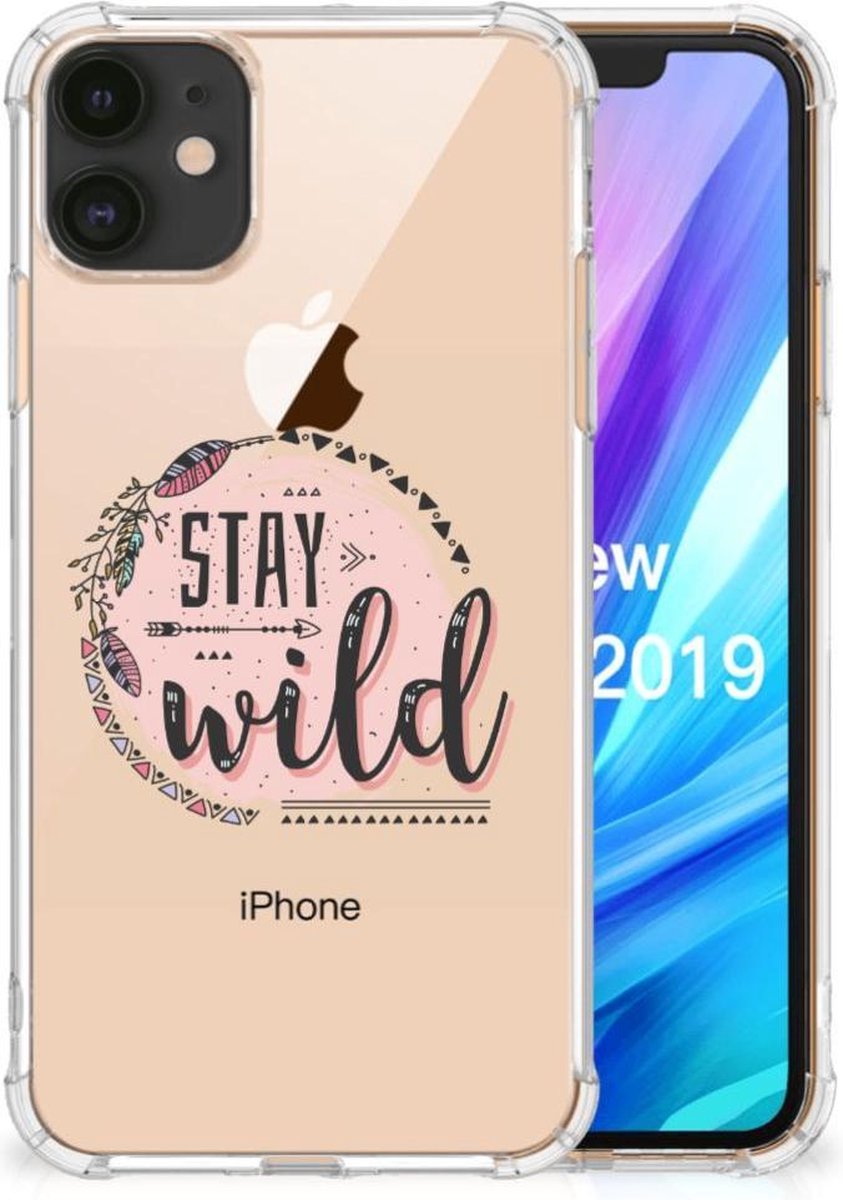 Apple iPhone 11 Stevig Bumper Hoesje Boho Stay Wild