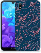 Back Case Huawei Y5 (2019) TPU Siliconen Hoesje Palm Leaves