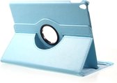 Shop4 - iPad Pro 10.5 (2017) Hoes - Rotatie Case Lychee Licht Blauw
