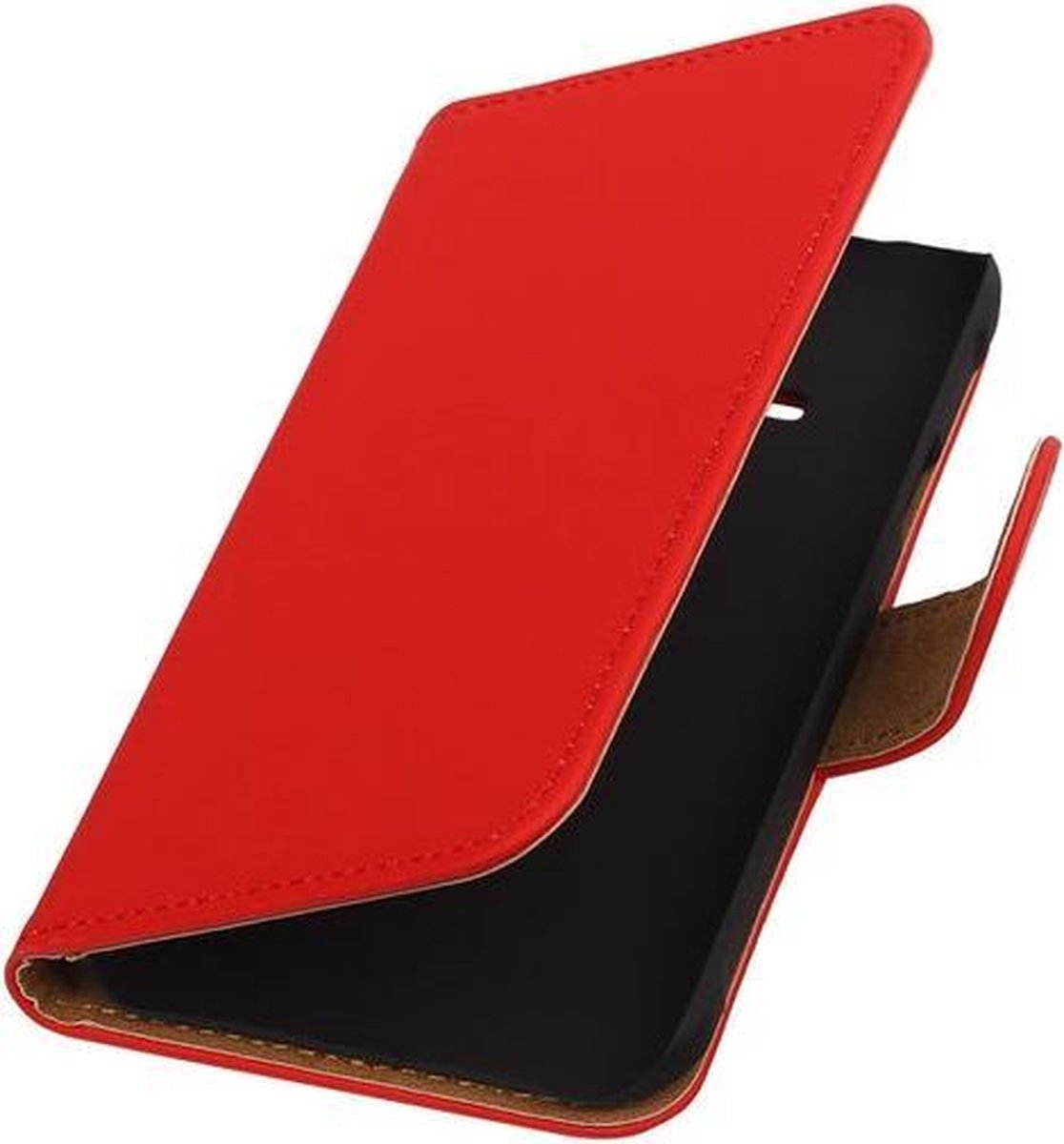 Samsung Galaxy J1 Ace - Effen Rood Booktype Wallet Hoesje