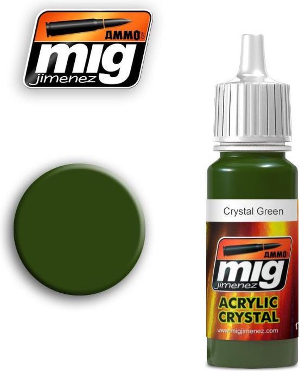 AMMO MIG 0092 Crystal Green - Acryl Verf flesje