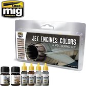 Mig - Jet Engines Colors And Weathering Set (Mig7445) - modelbouwsets, hobbybouwspeelgoed voor kinderen, modelverf en accessoires