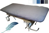 24-Bedding Table de massage Drap housse Tissu éponge 70x200-210 cm Blanc