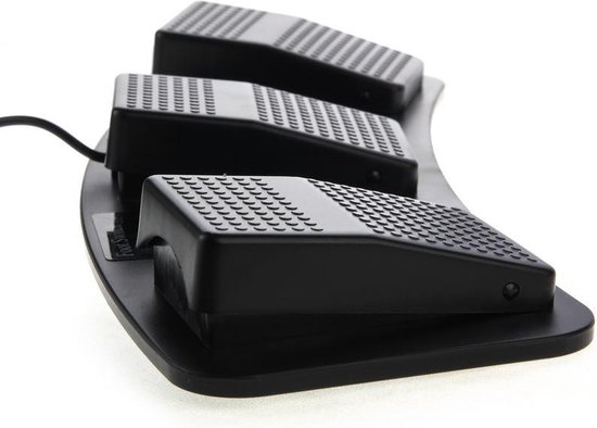 PC USB drievoudige actie-voetschakelaar (zwart) | bol.com
