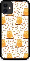 iPhone 11 Hardcase hoesje Cute Owls - Designed by Cazy