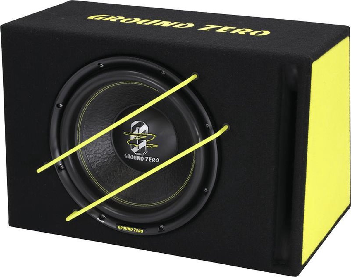 Ground Zero GZIB3000XSPL 12 inch 1000W power subwoofer in kist