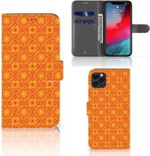 Geschikt voor iPhone 11 Pro Max Telefoon Hoesje Batik Orange