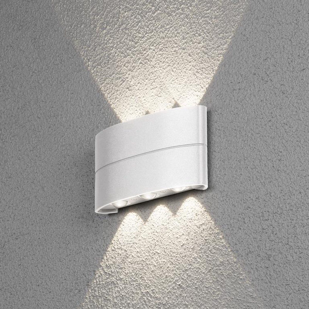 Konstsmide Chieri Spotlamp Buiten - 6-lichts LED - 3000K - IP54 - Wit