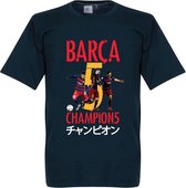 Barcelona World Cup 2015 Winners T-Shirt - Navy - 3XL