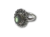 Zilveren ring Labradorite