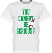 You Cannot Be Serious McEnroe T-Shirt - Wit - S