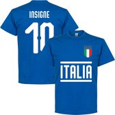 Italië Insigne 10 Team T-Shirt - Blauw - M