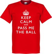 Keep Calm And Pass The Ball T-Shirt - S